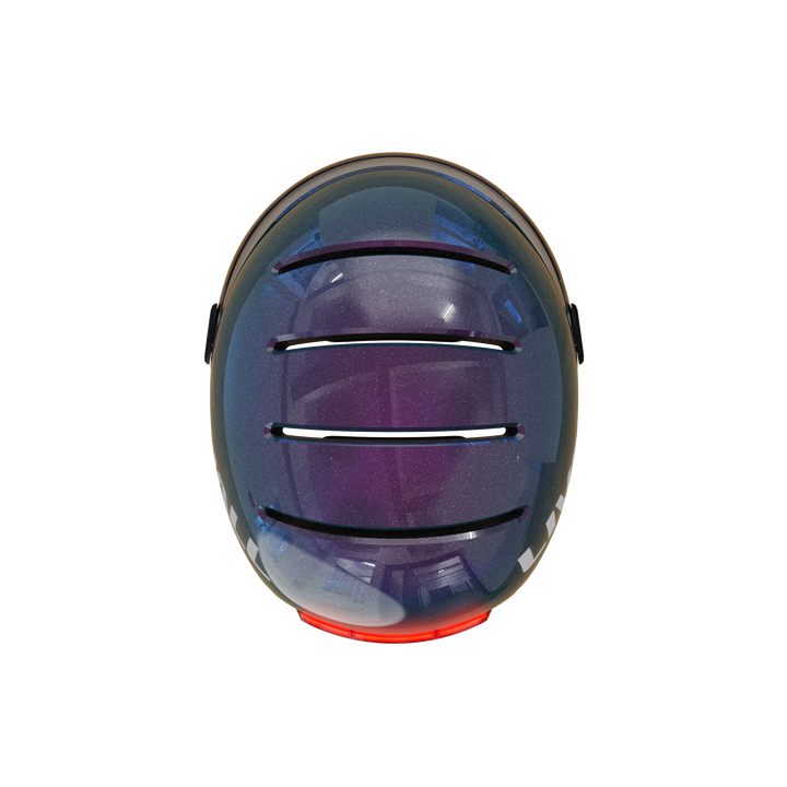 LIVALL L23 cycling purple and blue smart helmet with removable visor