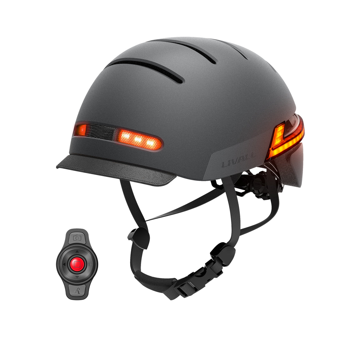 LIVALL bh51m neo grey regular urban bicycle smart helmet for commuting 